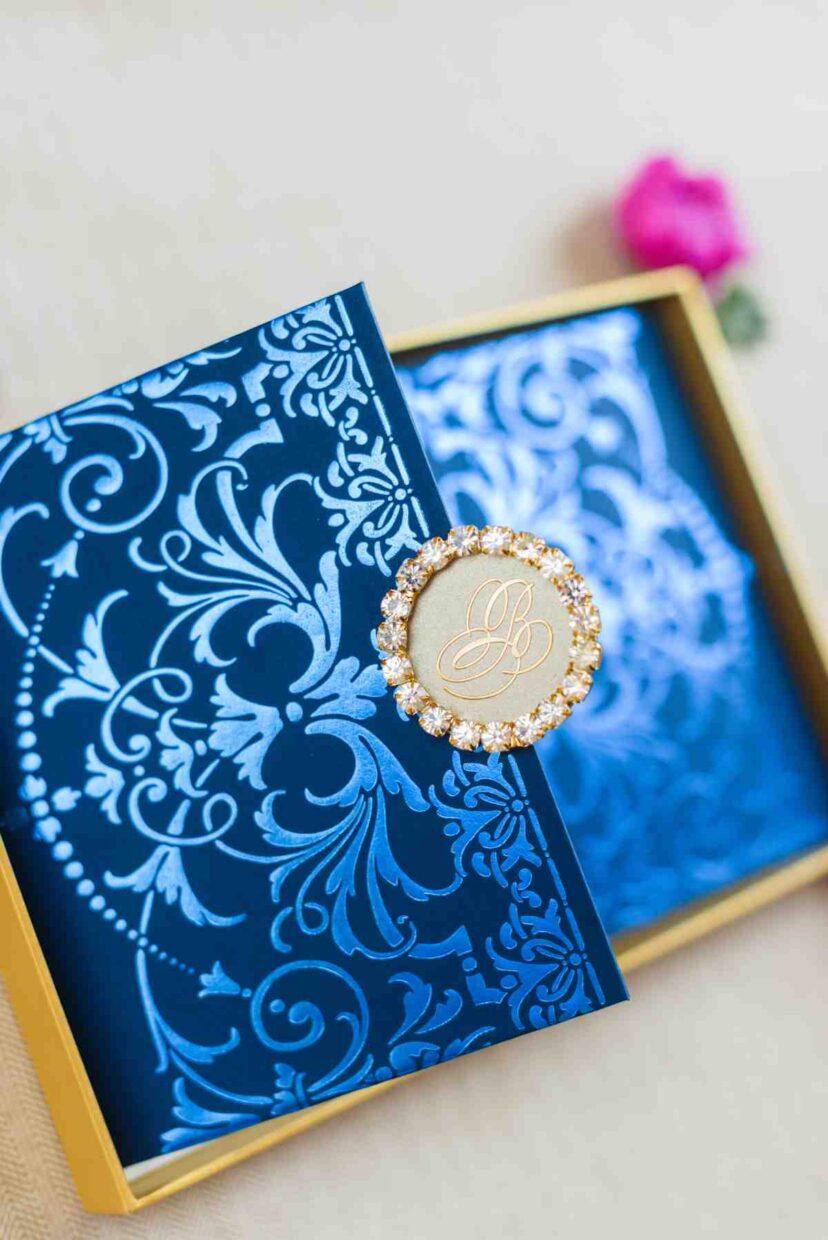 Blue foil Hardcover Gatefold