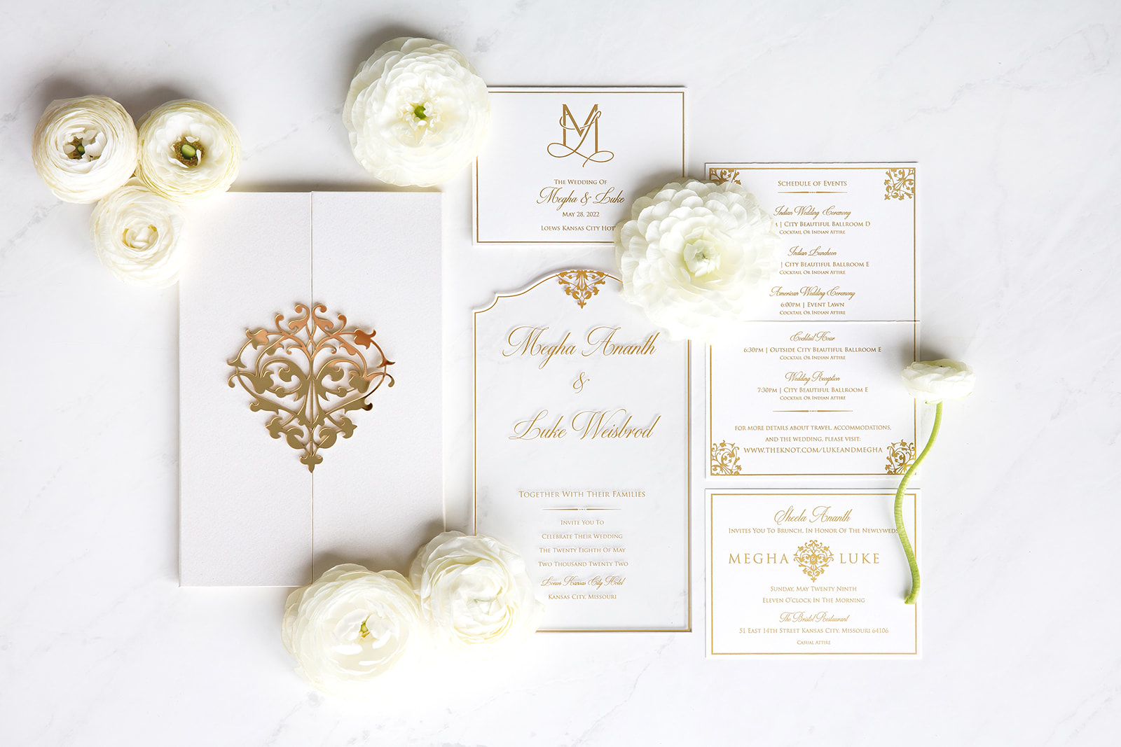 luxurious wedding invitations