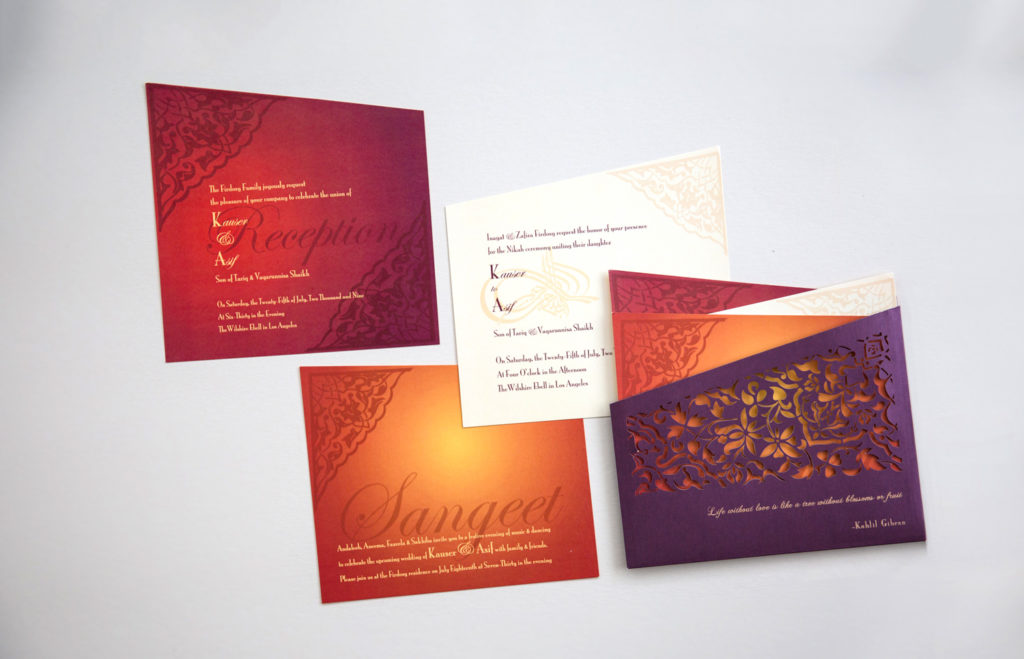 indian luxury invitation in laser cut pocket wedding invitation