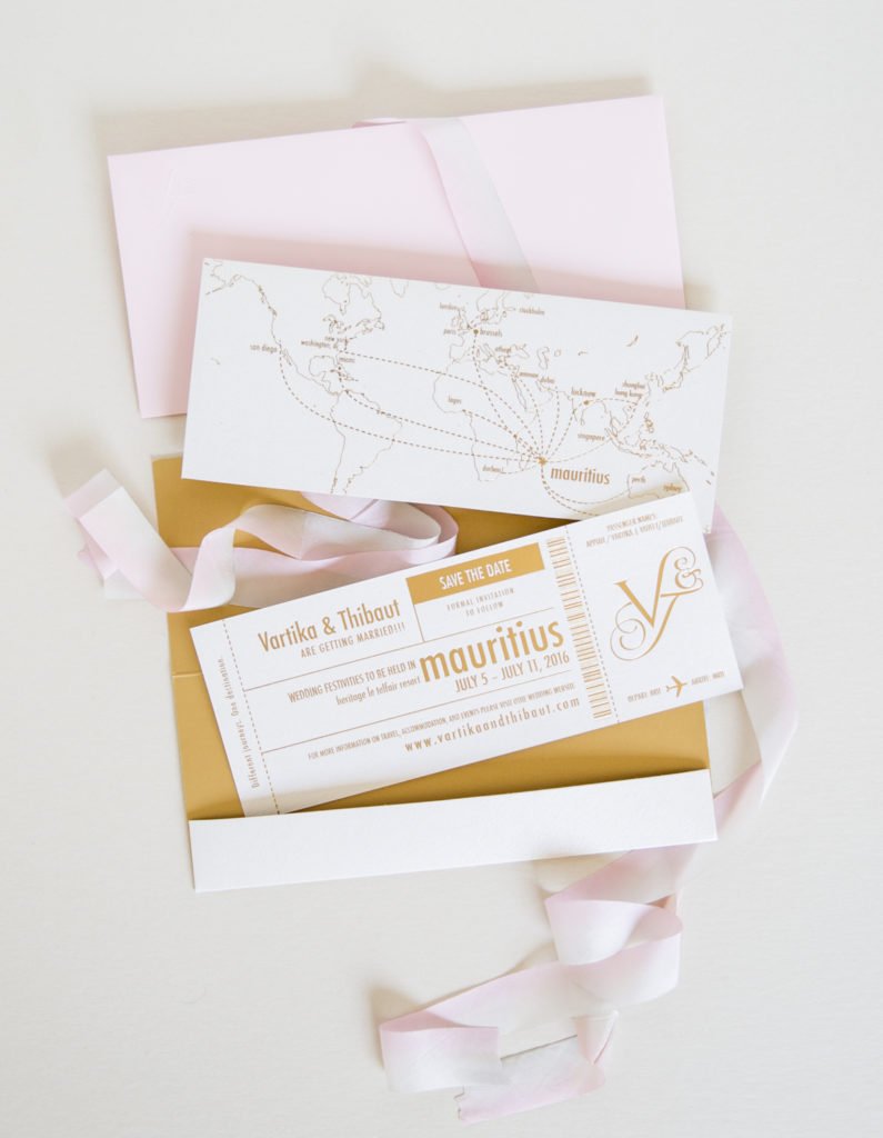 Map & Boarding Pass design custom monogram ideas