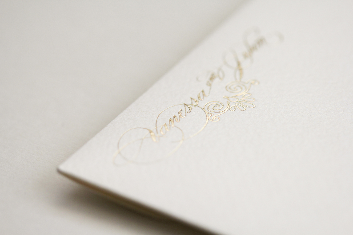 sophisticated luxury gold foil invitation | AZURE