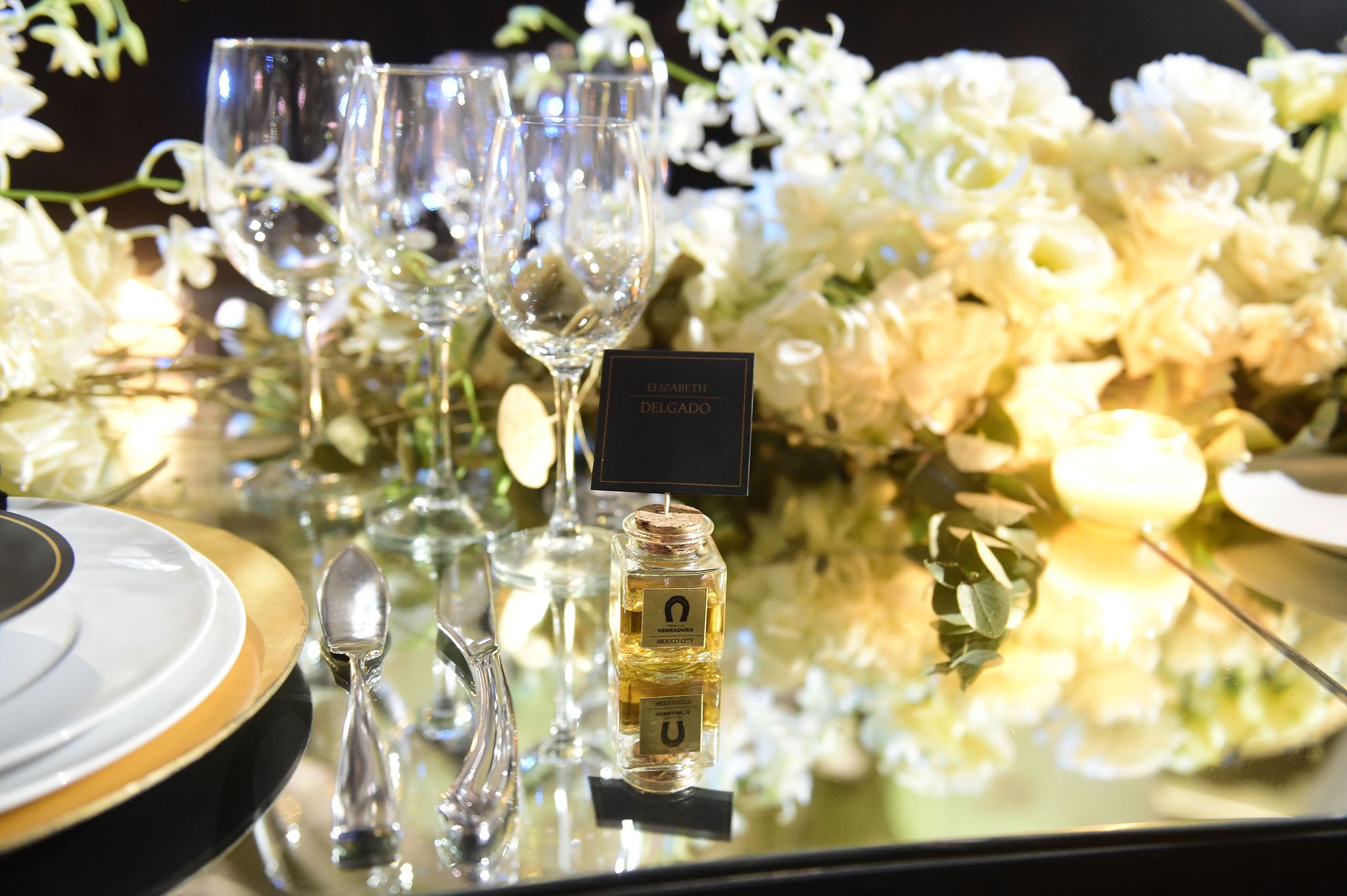 Mini Tequila bottle escort card or place card designed by azure invitations